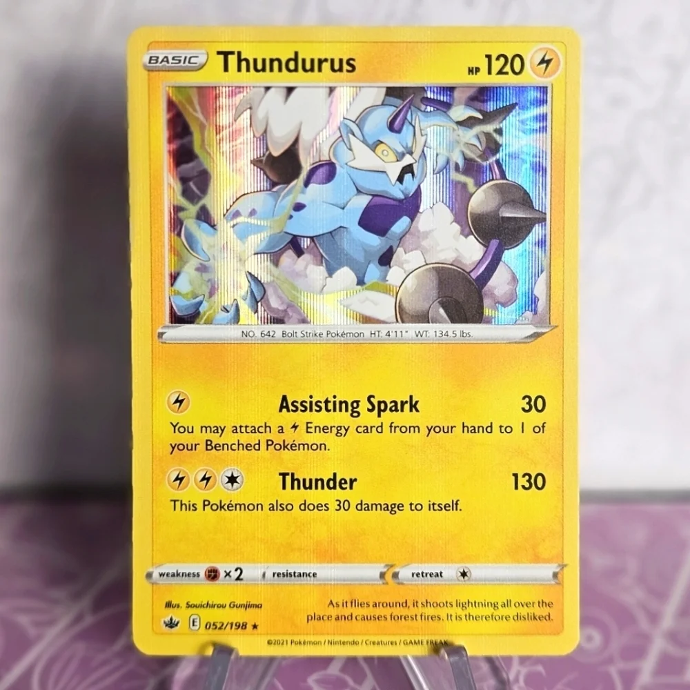 thundurus pokemon card 070/197 - Obsidian Flames [LCC] Disaster Volt (110) Discard an Energy from this Pokémon HOLO Thundurus 070/197 NM /